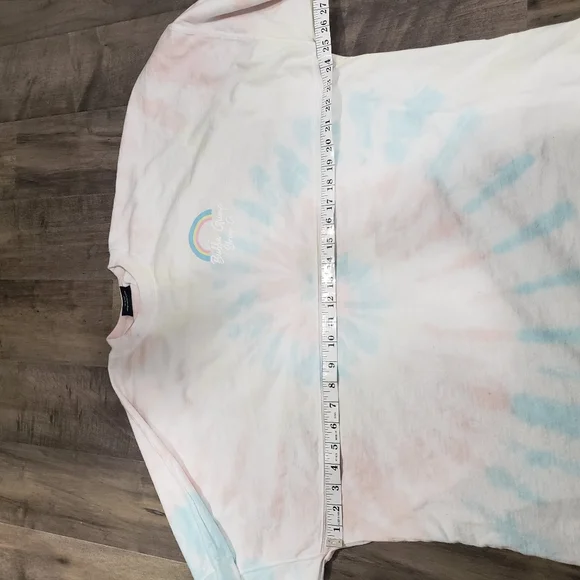 SPIRIT JERSEY Womens Rainbow Tie Dye Bubba Gump Shrimp Long Sleeve Shirt Size L - Picture 11 of 13